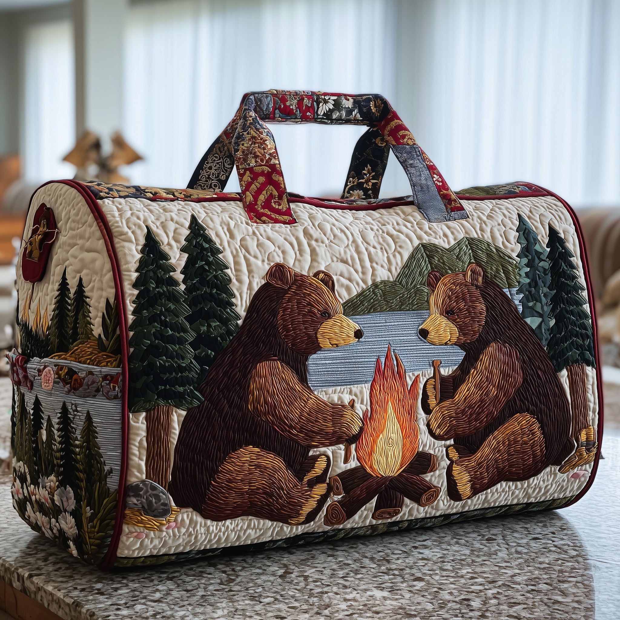 Camper Quilted Duffle Bag Christmas Gift Idea