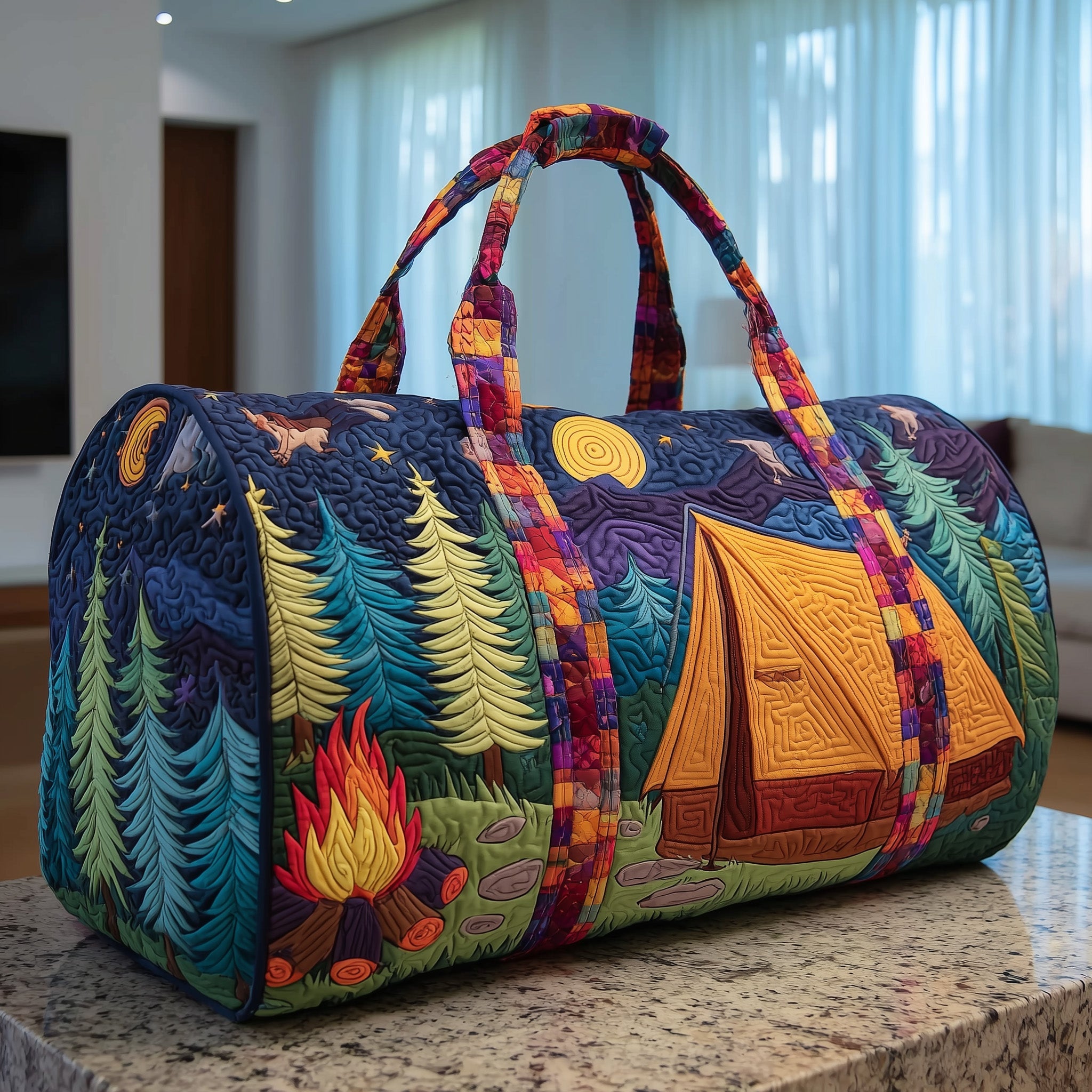 Camper Quilted Duffle Bag Compact And Spacious