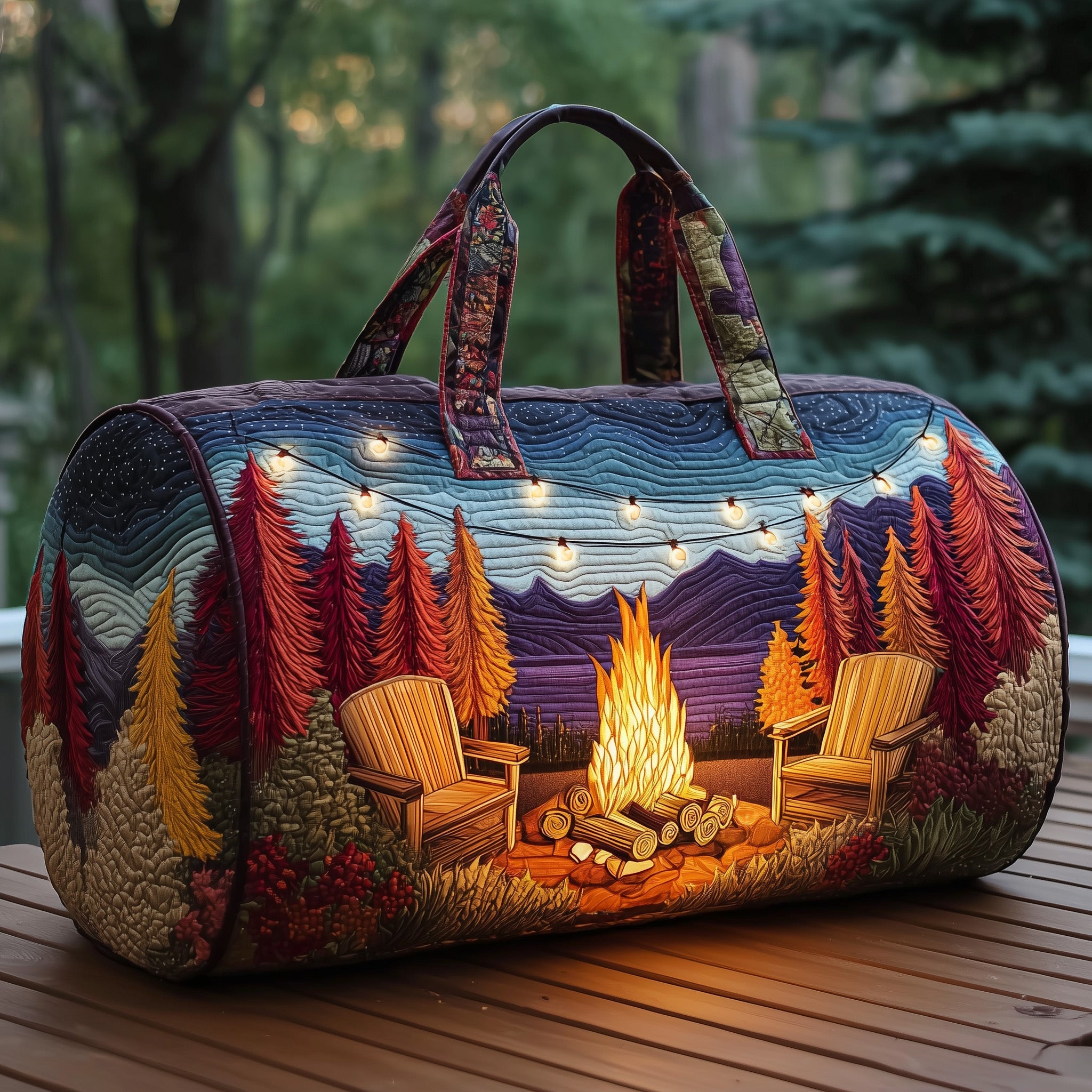 Camper Quilted Duffle Bag Daily Essentials Organizer