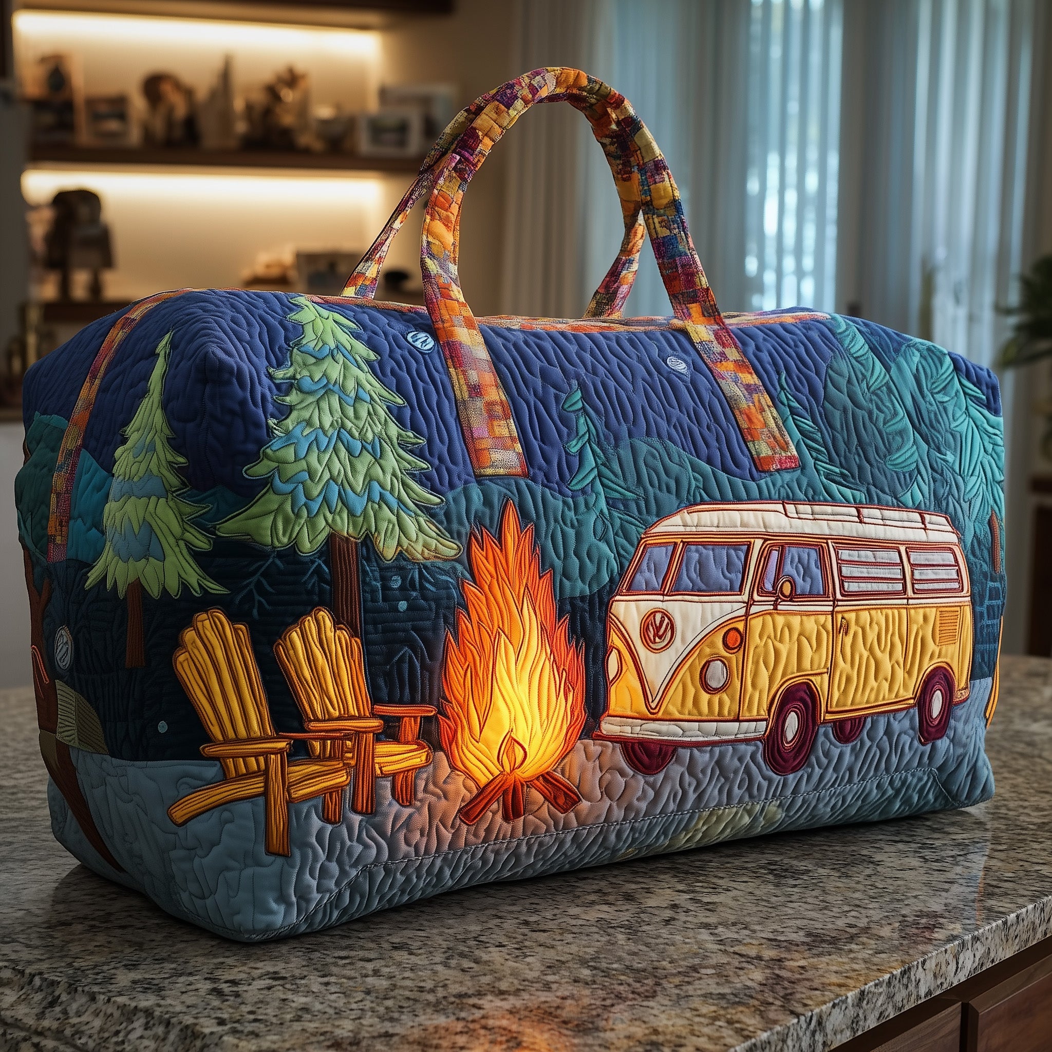 Camper Quilted Duffle Bag Stylish And Practical