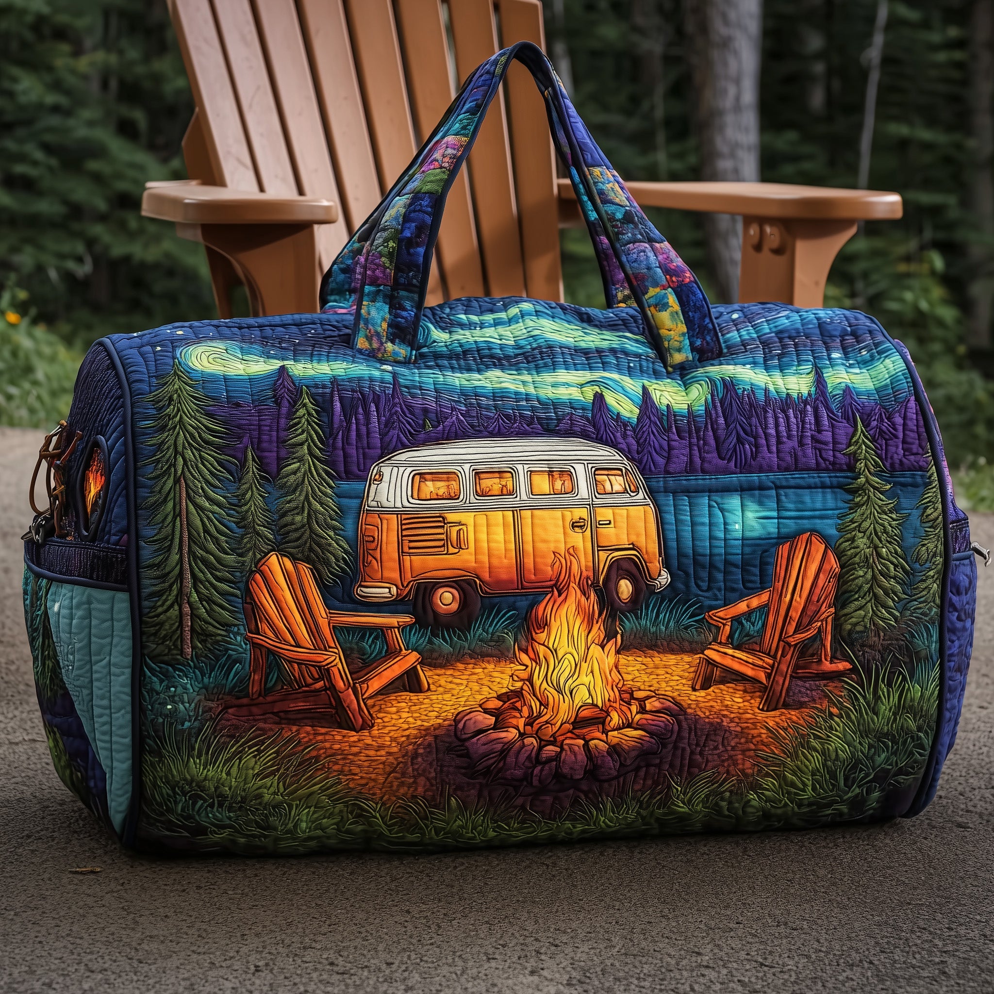 Campsite Quilted Duffle Bag For Work And Travel