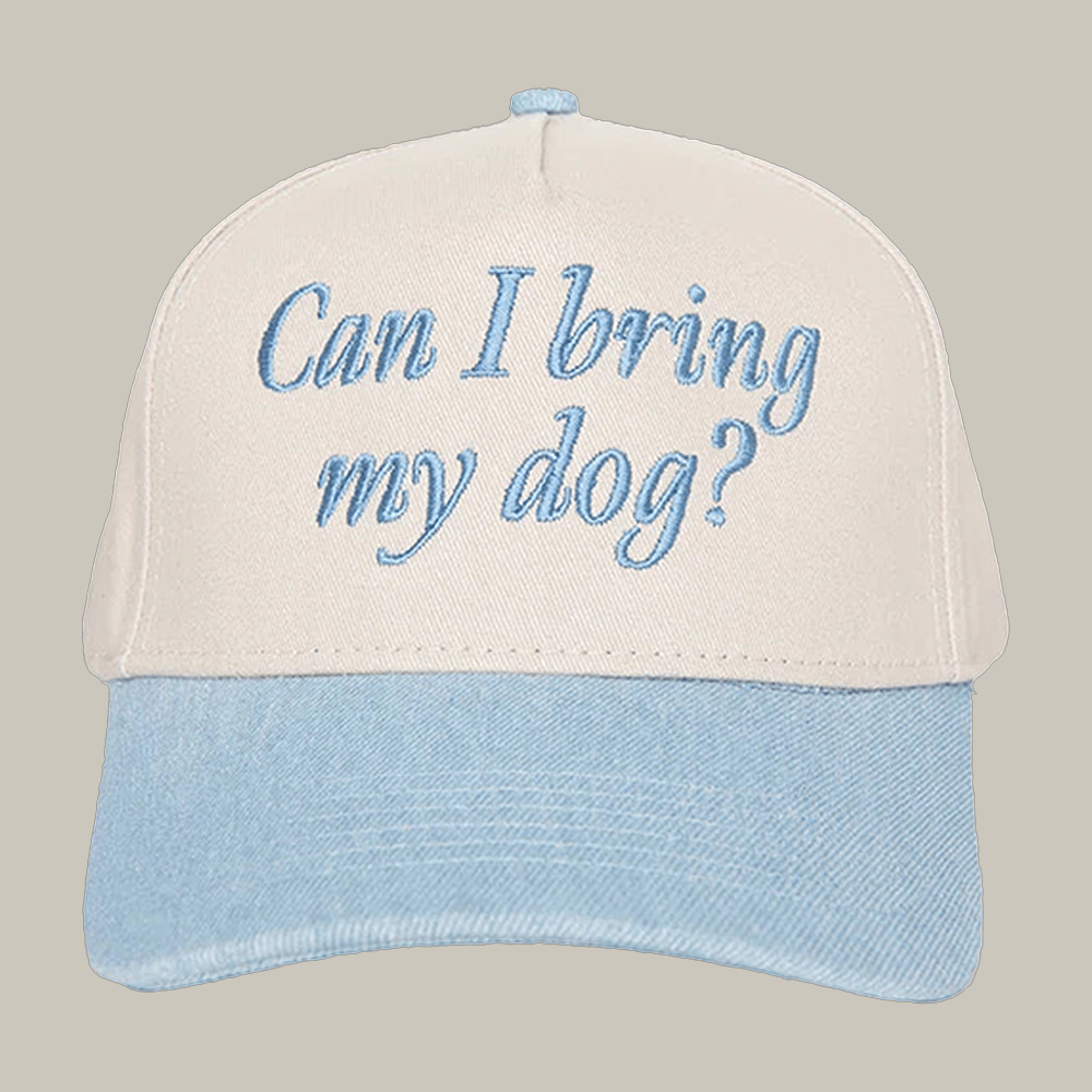 Can I Bring My Dog Trucker Hat Witty Sayings Cap Dog Lover Presents