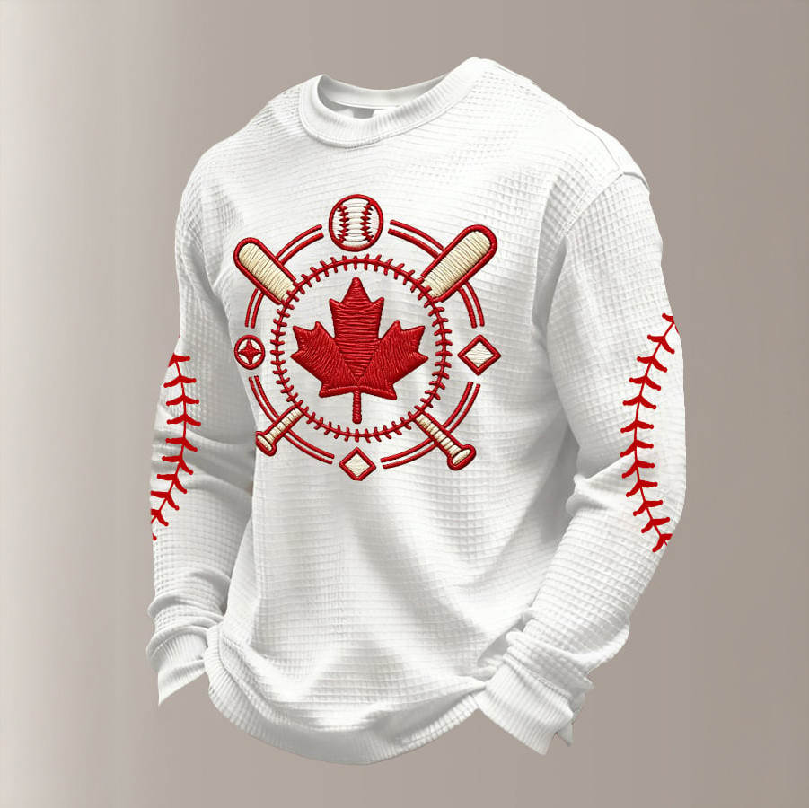Canada Baseball World Series Long Sleeve Shirt Maple Leaf Baseball Merch Best Fan Gear