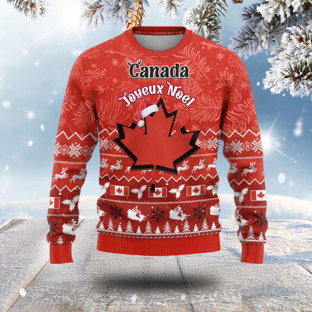 Canada Christmas Ugly Christmas Sweater Christmas Gifts For Brother And Sister In Law