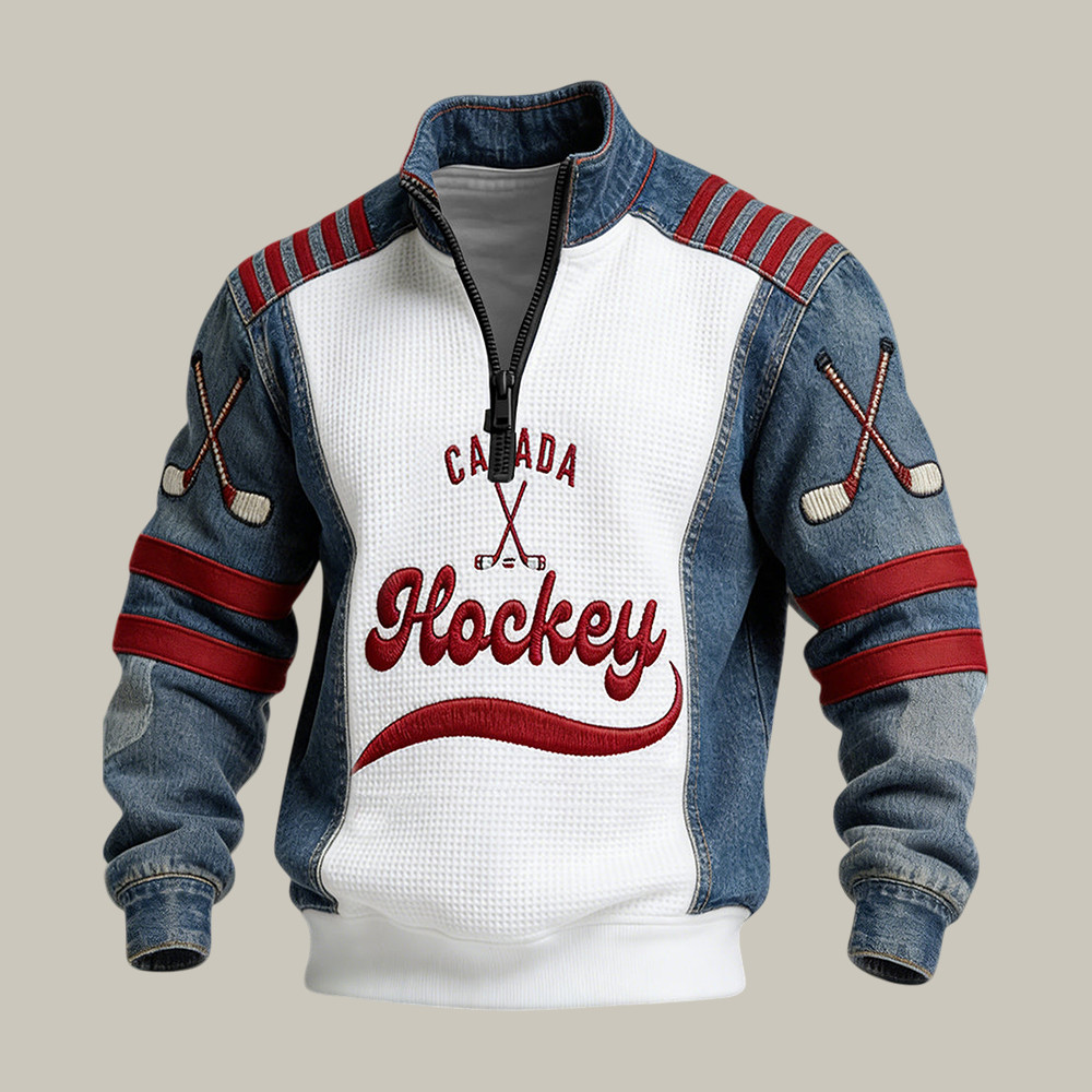 Canada Hockey 2026 Winter Olympic Quarter Zip Sweatshirt Hockey Apparel Present For Best Friends