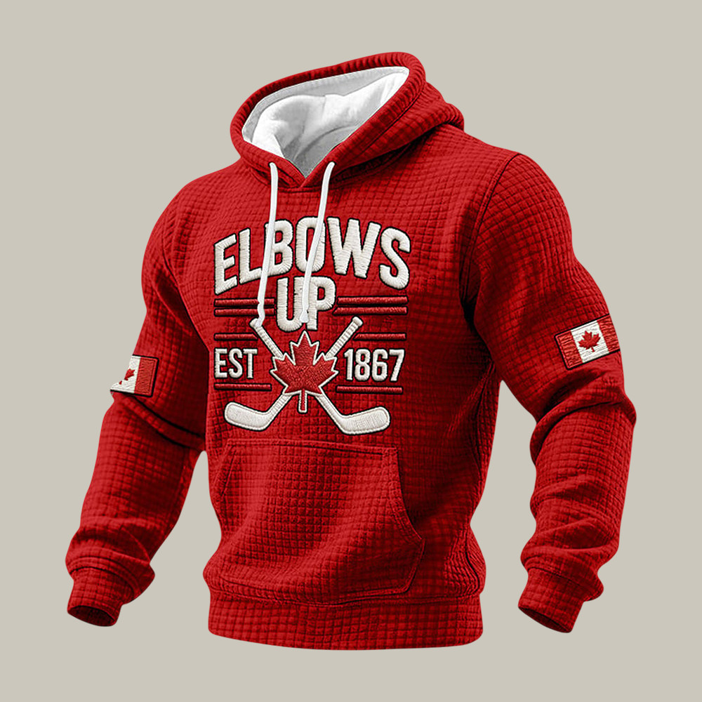 Canada Hockey Elbows Up Est 1867 Hoodie Milano Cortina 2026 Winter Olympic Merch