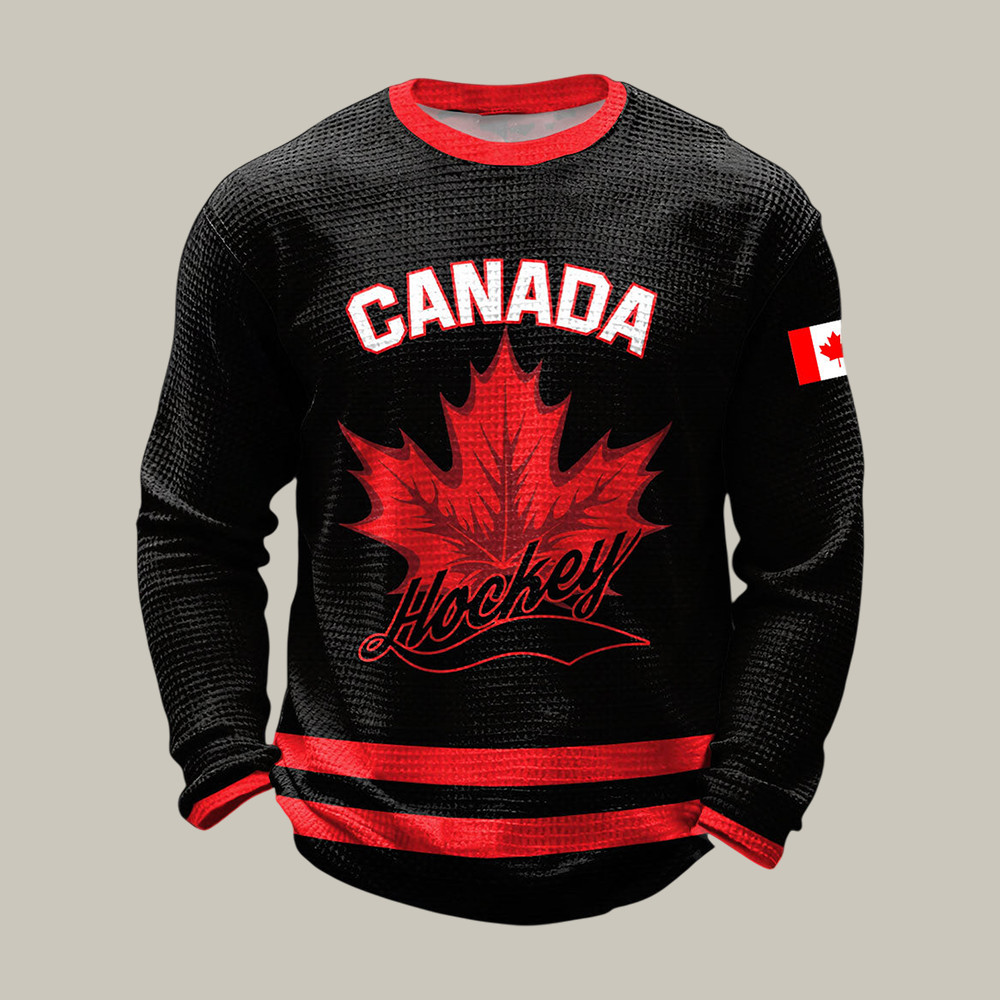 Canada Hockey Maple Leaf Long Sleeve Shirt Milano Cortina 2026 Winter Olympic Merch