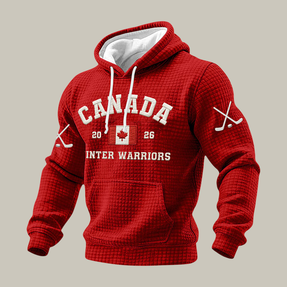 Canada Hockey Winter Warrior Hoodie 2026 Winter Olympic Apparel Hockey Dad Present
