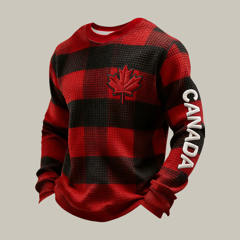Canada Maple Leaf Graphic Long Sleeve Shirt Patriotic Canada Apparel Good Gift For Dad