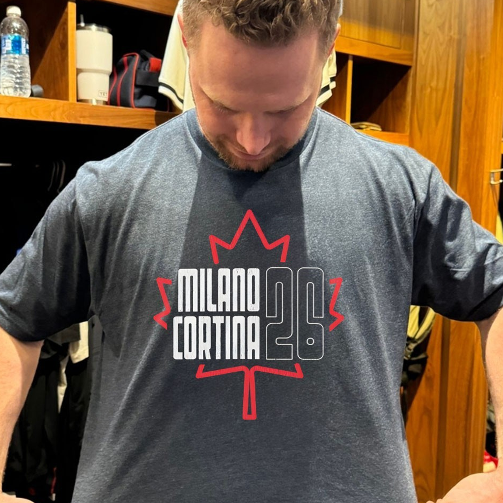 Canada Milano Cortina 26 Hockey T-Shirt Birthday Gifts For Hockey Fans