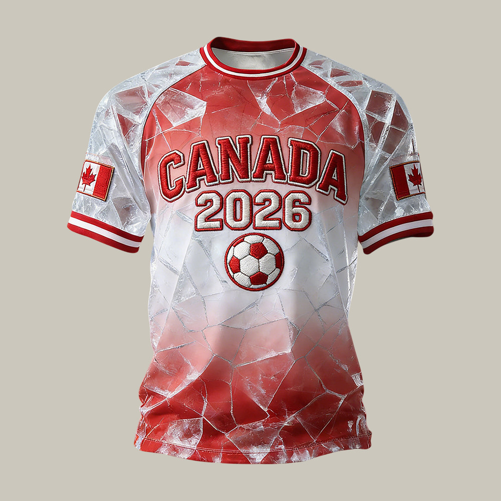 Canada Soccer Team 2026 FIFA World Cup T-Shirt Game Day Soccer Clothes Present For Him