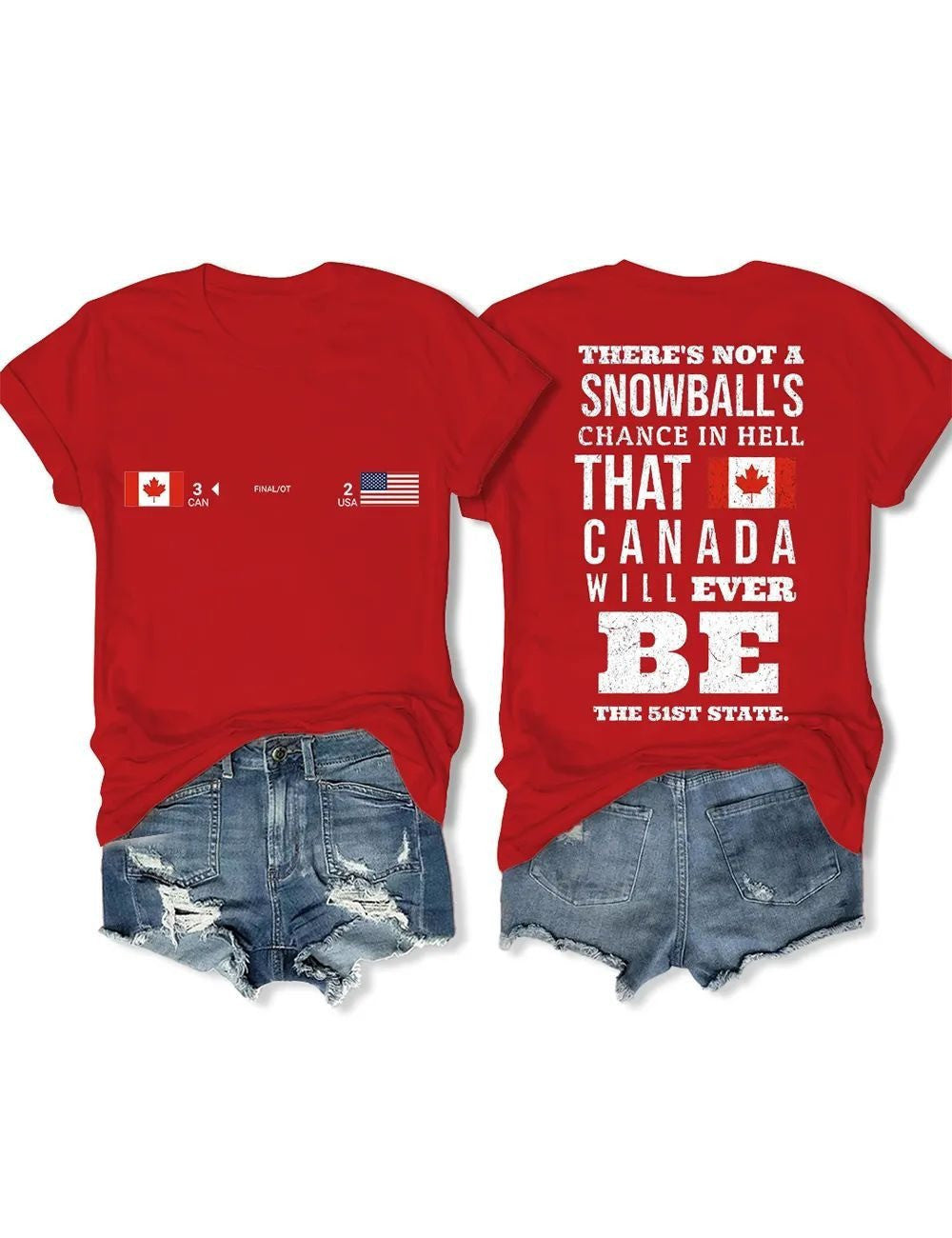 Canada There's Not A Snowball's Chance In Hell That Canada Will Ever Be The 51st State Shirt