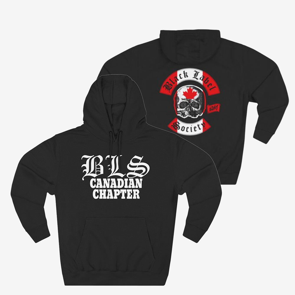 Canadian Chapter Black Label Society Hoodie Music Themed Hoodie Black Label Society Gifts
