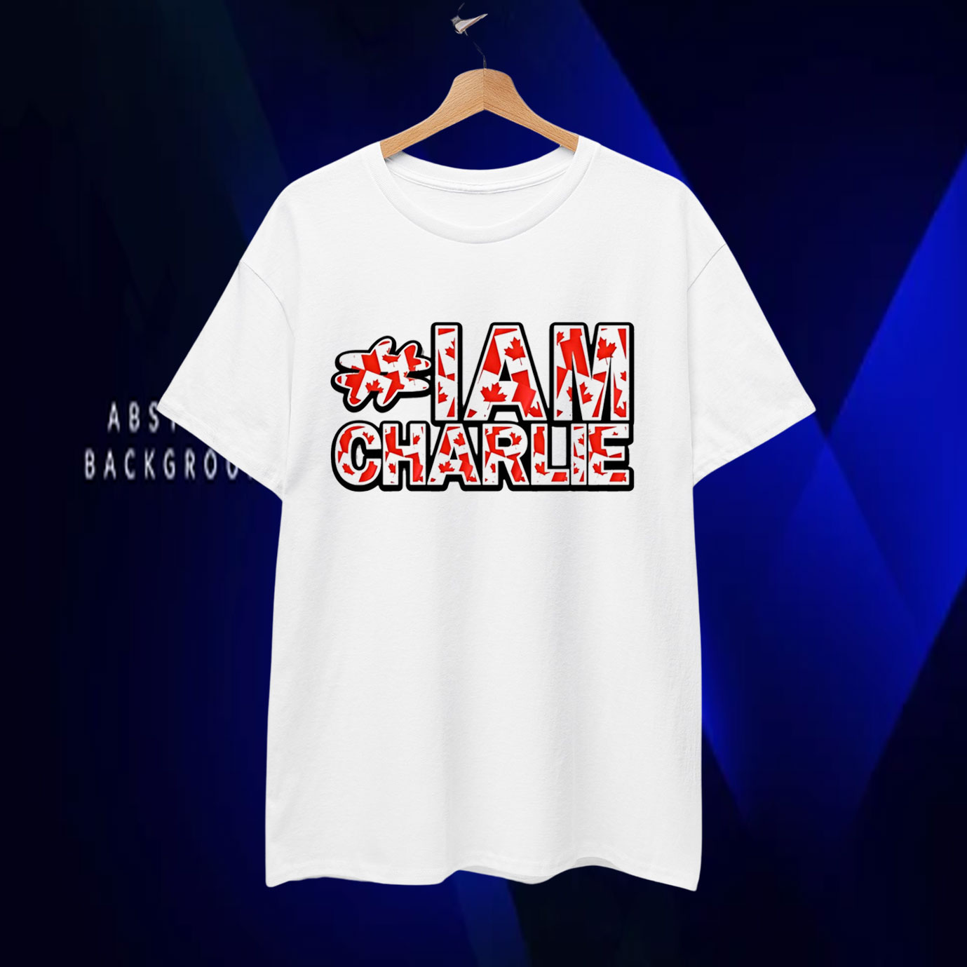 Canadian Flag I Am Charlie T-Shirt