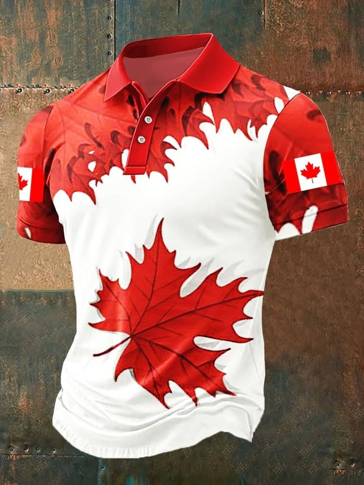 Canadian Maple Leaf Polo Shirt Gifts For Canada Lovers