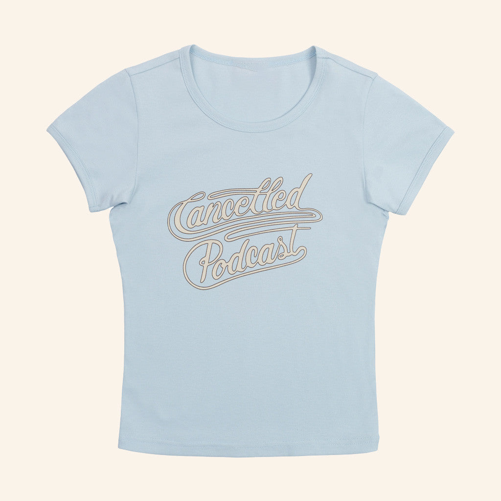 Cancelled Podcast Merch Lasso Baby Tee Blue Gifts For Wife Cancelled Podcast Merch Lasso Baby Tee Blue Gifts For Wife