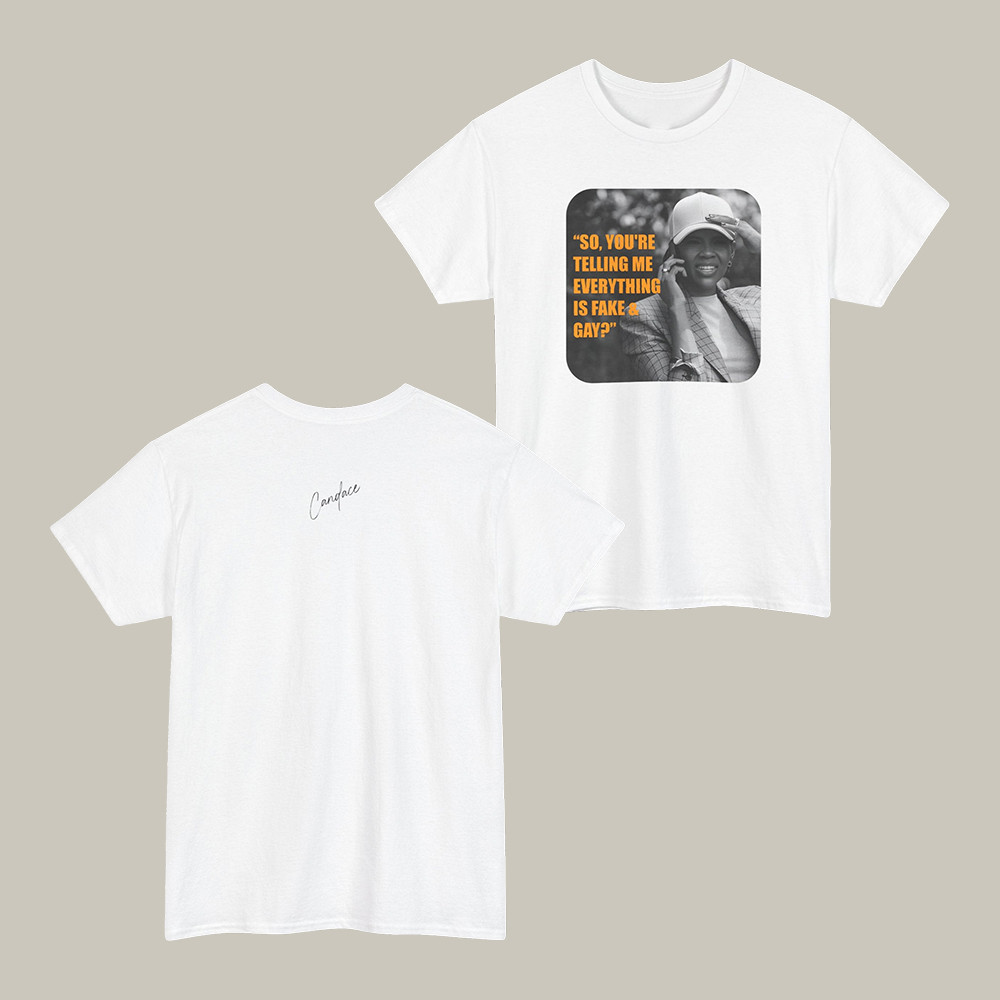 Candace Owens Fake & Gay T-Shirt Funny Political Clothes Gift For Boyfriend