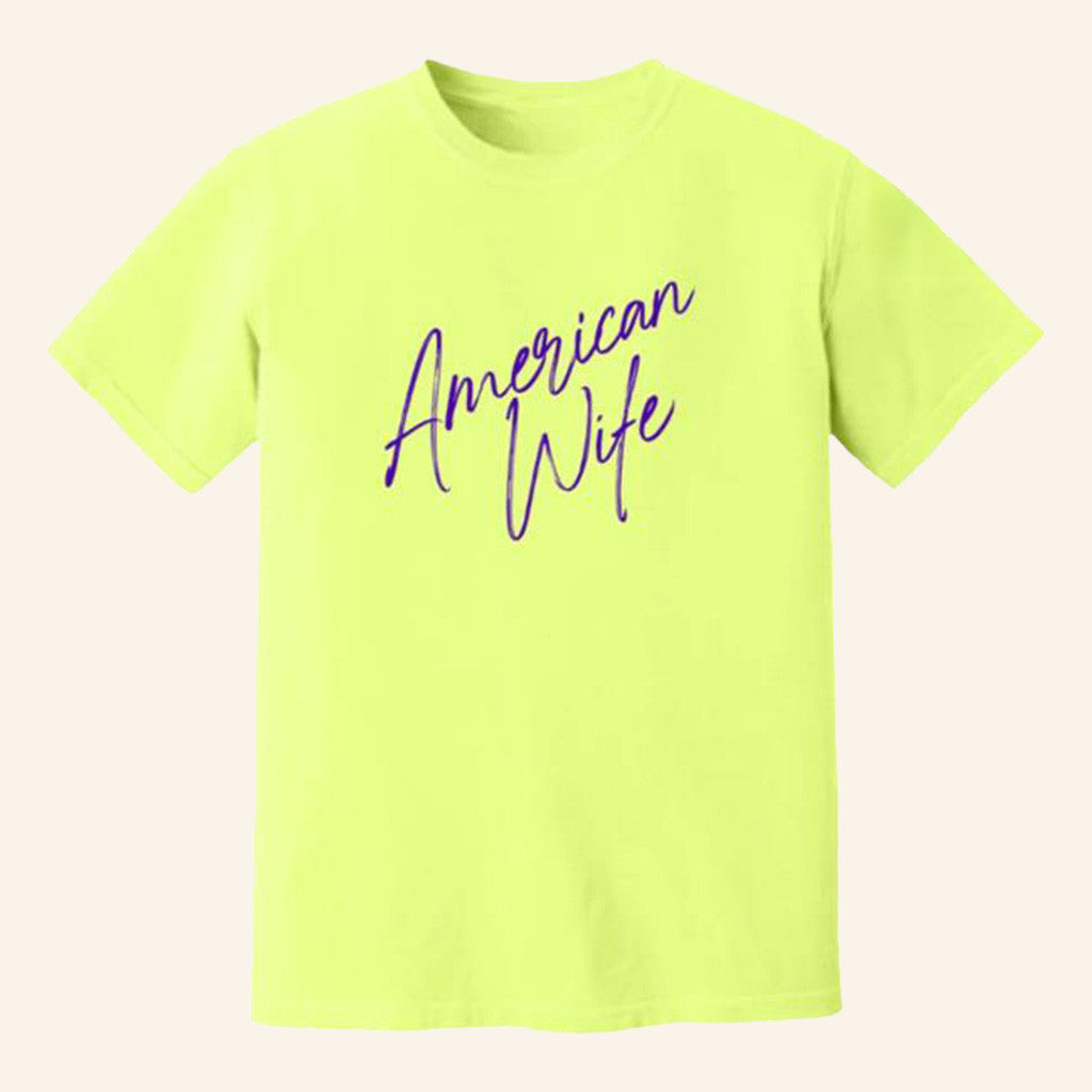 Candace Owens Merch American Wife Neon T-Shirt Gifts For Girlfriend Candace Owens Merch American Wife Neon T-Shirt Gifts For Girlfriend
