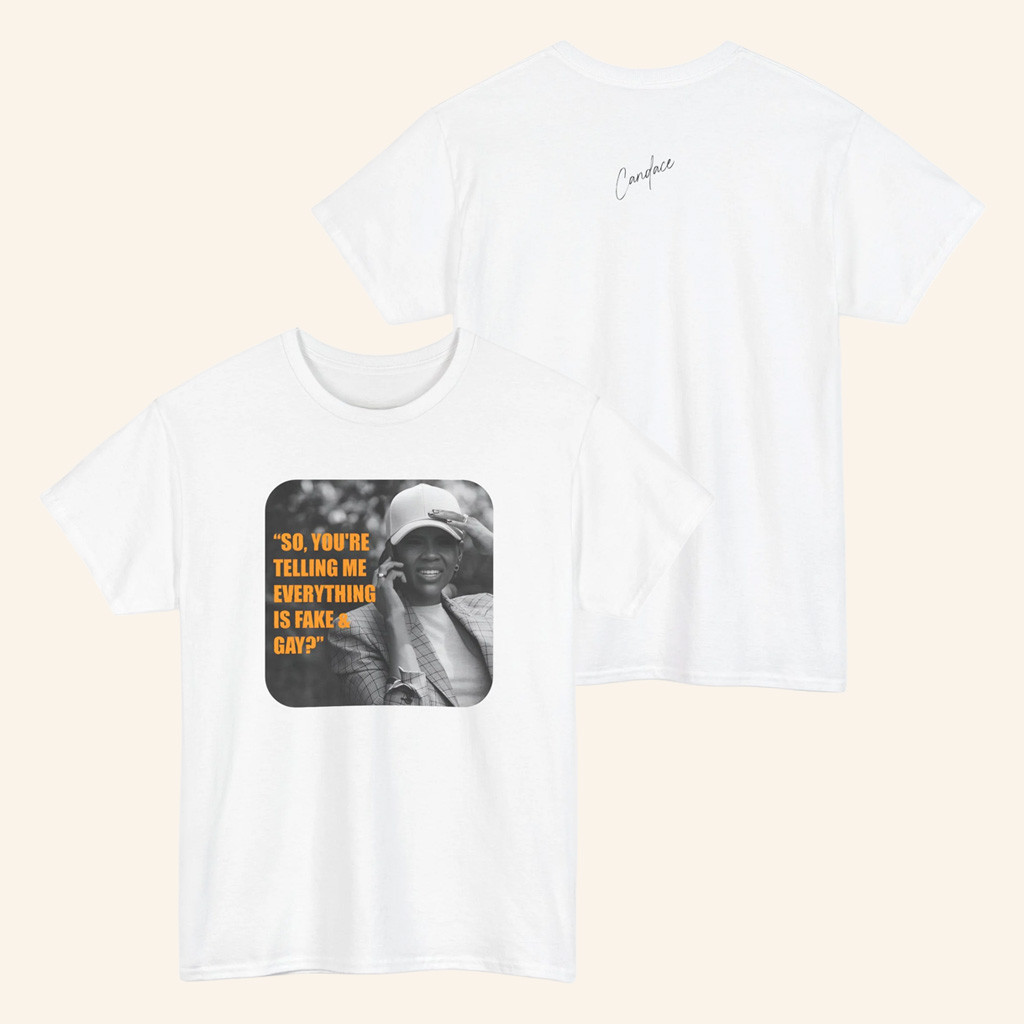 Candace Owens Merch Fake And Gay T-Shirt Candace Owens Shirt Gifts For Sister