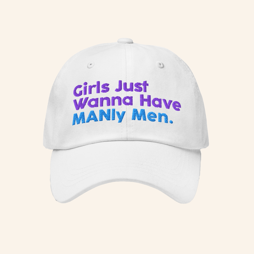 Candace Owens Merch Girls Just Wanna Have Manly Men Embroidered Hat Gifts For Him