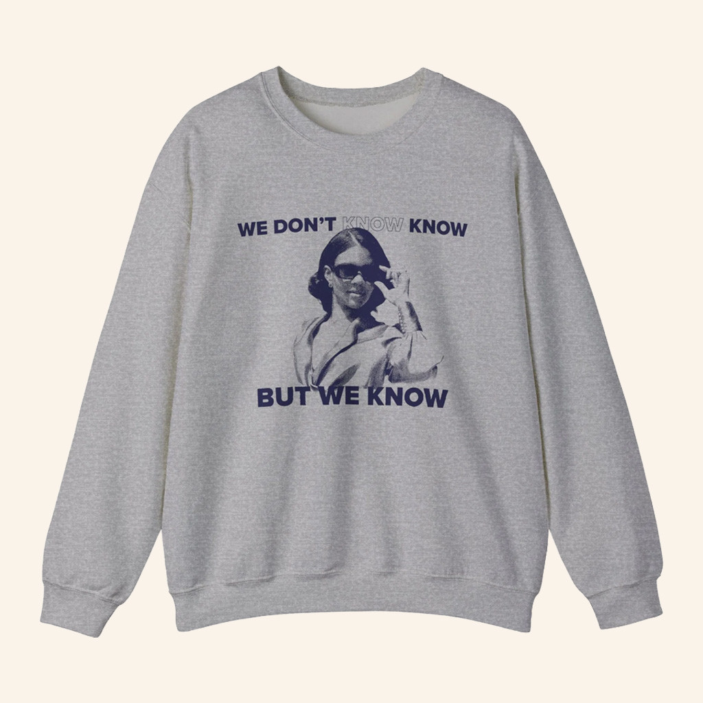 Candace Owens Merch We Know Glasses Crewneck Sweatshirt Best Gifts For Wife Candace Owens Merch We Know Glasses Crewneck Sweatshirt Best Gifts For Wife