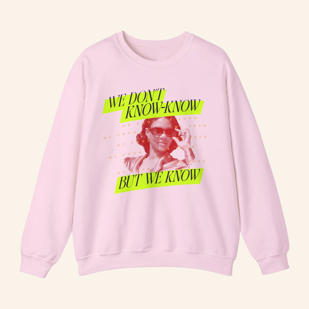 Candace Owens Merch We Know Neon Crewneck Sweatshirt Birthday Gift For Wife Candace Owens Merch We Know Neon Crewneck Sweatshirt Birthday Gift For Wife