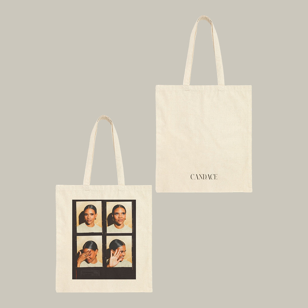 Candace Owens Strike A Pose Tote Bag Political Merch Candace Owens Supporter Gift