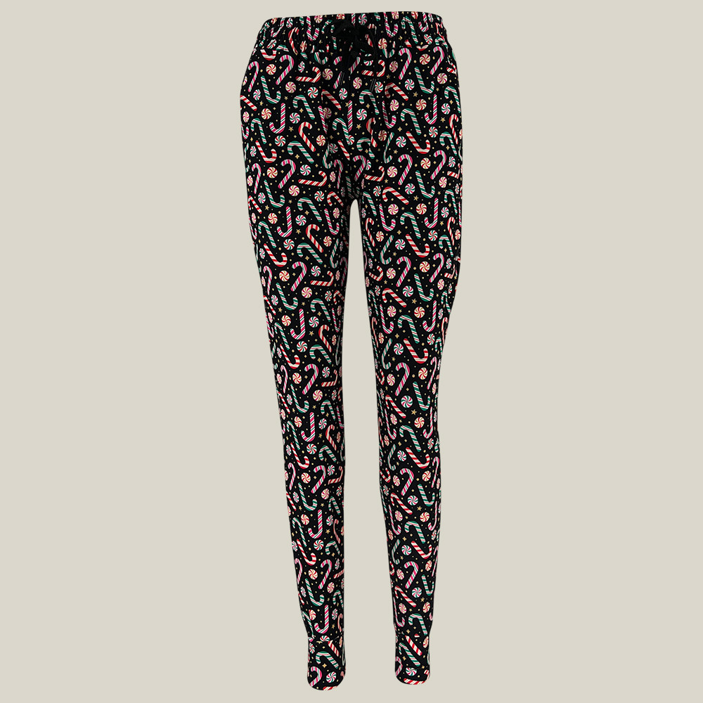 Candy Christmas Joggers Christmas Themed Gifts For Someone Who Likes Yoga