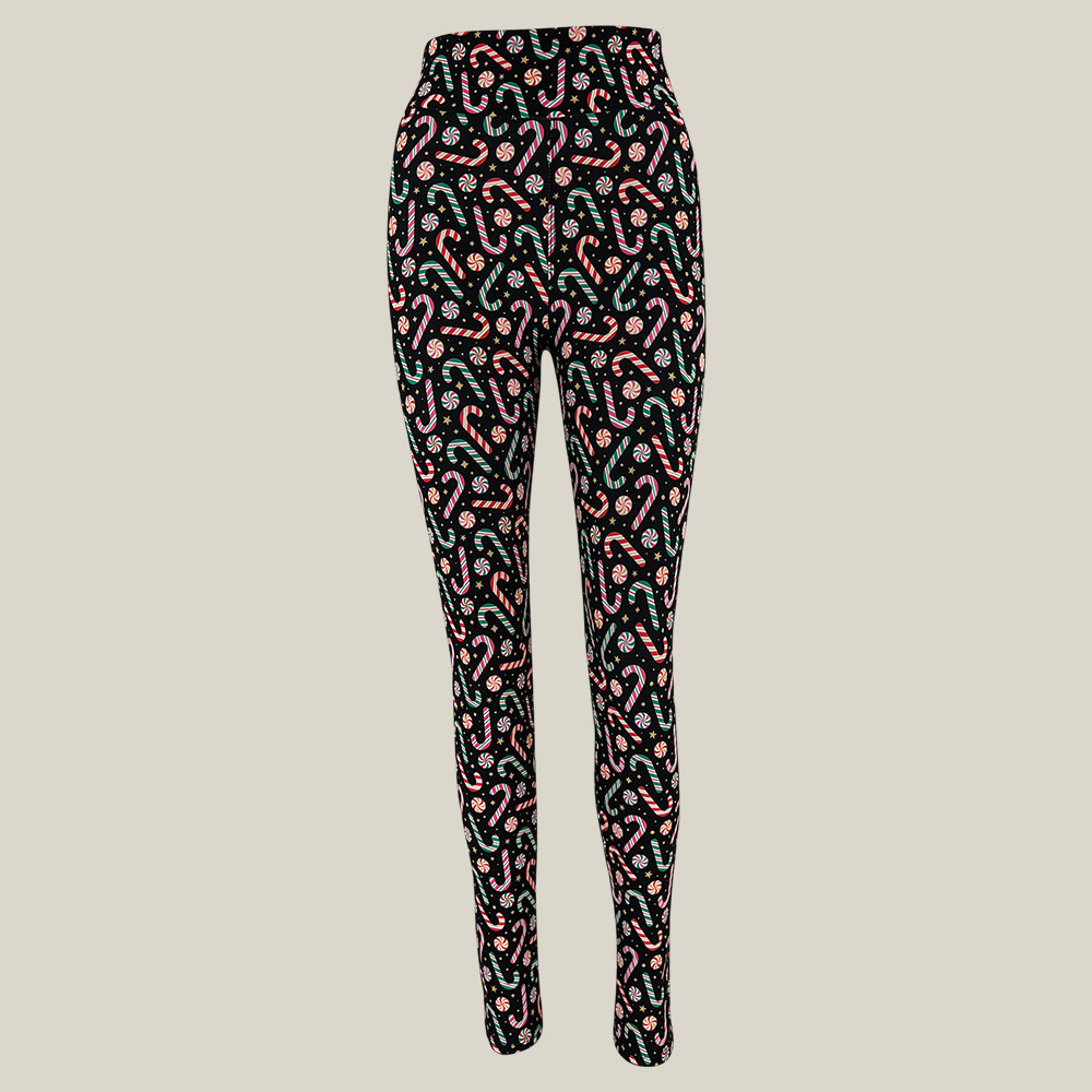 Candy Christmas Joggers Xmas Themed Yoga Leggings Christmas Gifts For Yogis