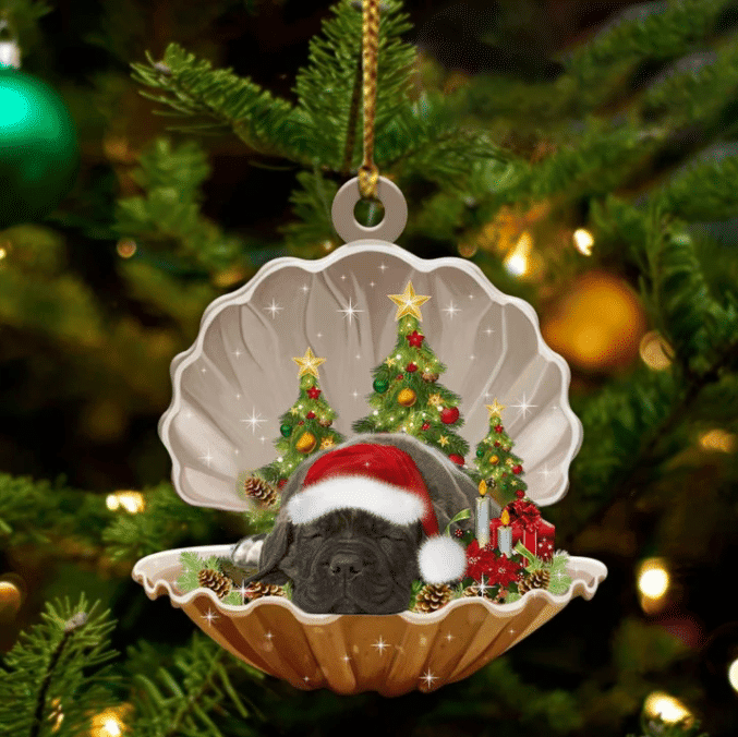 Cane Corso3 Sleeping in Pearl Dog Christmas Ornament Flat Acrylic
