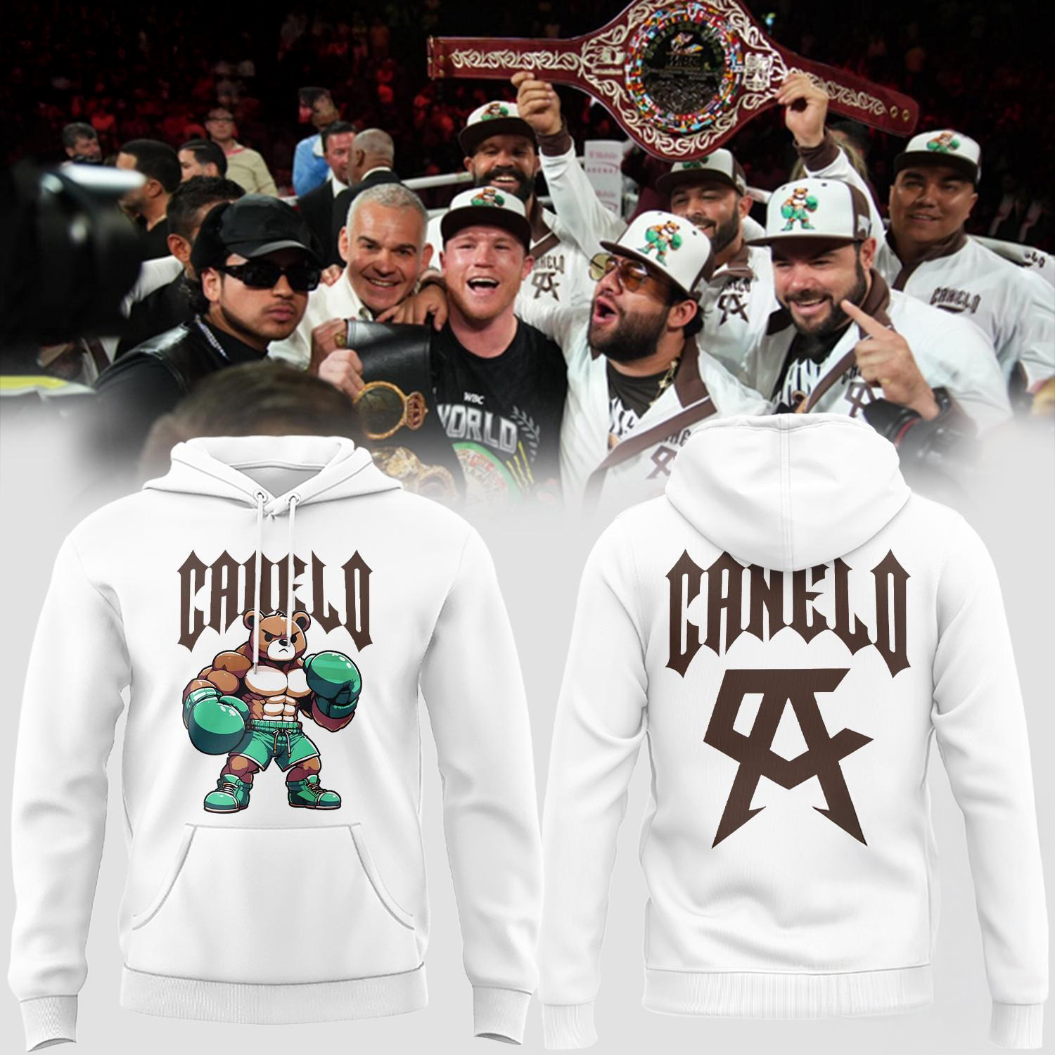 Canelo Alvarez Hoodie Canelo Bear Hoodie Gifts For Boxer Fans