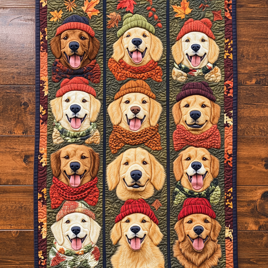 Canine Charm Quilted Table Runner Dining Table Runner Best Gifts For Dad