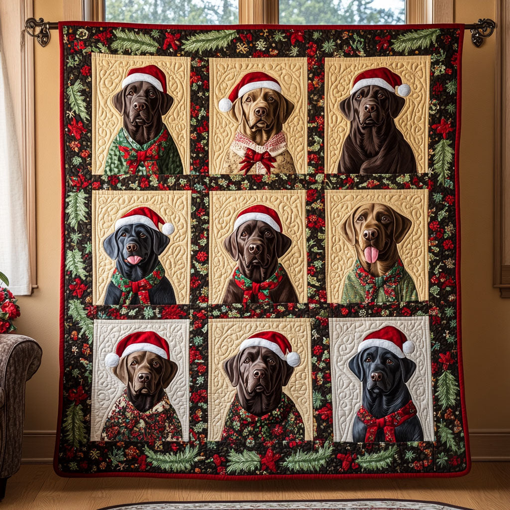 Canine Companions Quilted Blanket Labrador Retriever Blanket Dog Gift Ideas For Dog Owners