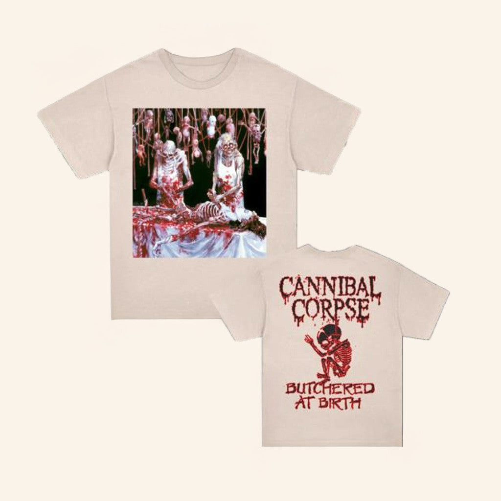 Cannibal Corpse Merch Butchered At Birth Poster T-Shirt Gifts For Besties Cannibal Corpse Merch Butchered At Birth Poster T-Shirt Gifts For Besties