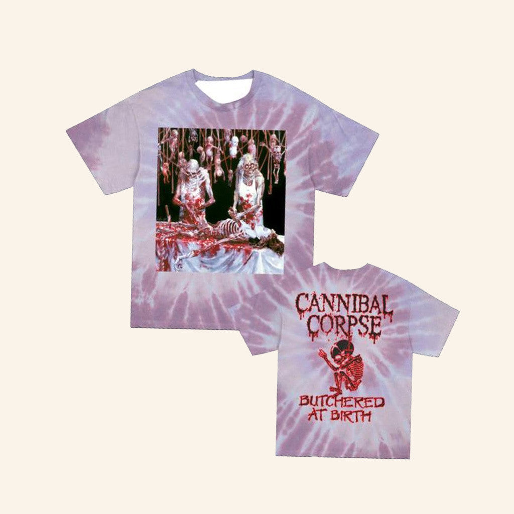 Cannibal Corpse Merch Butchered At Birth Poster T-Shirt Guts Dye Gifts For Her Cannibal Corpse Merch Butchered At Birth Poster T-Shirt Guts Dye Gifts For Her