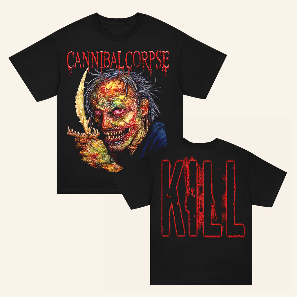 Cannibal Corpse Merch Kill T-Shirt Black Music Lover Gifts For Him Cannibal Corpse Merch Kill T-Shirt Black Music Lover Gifts For Him