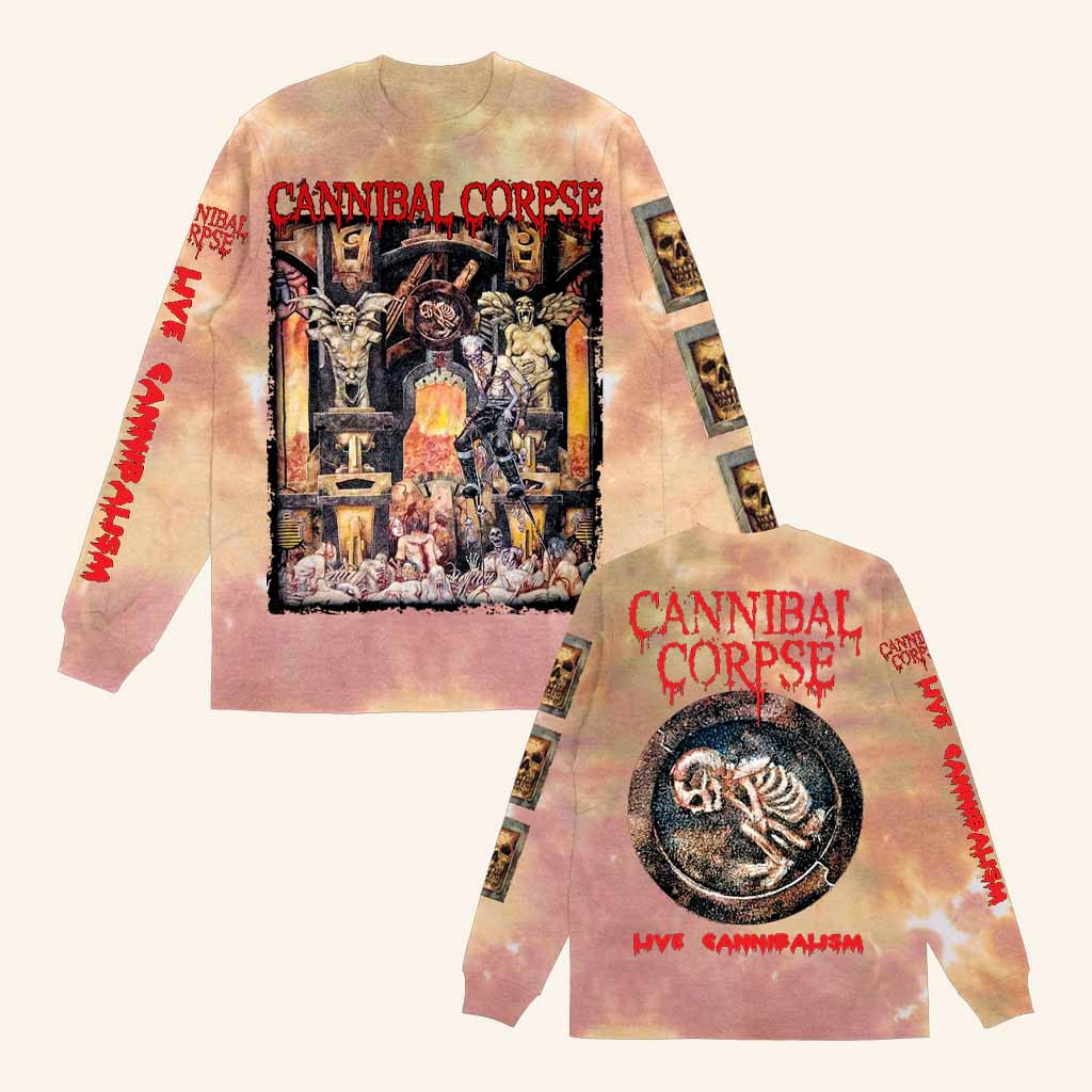 Cannibal Corpse Merch Live Cannibalism Long Sleeve Shirt Gift Ideas For Husband Cannibal Corpse Merch Live Cannibalism Long Sleeve Shirt Gift Ideas For Husband