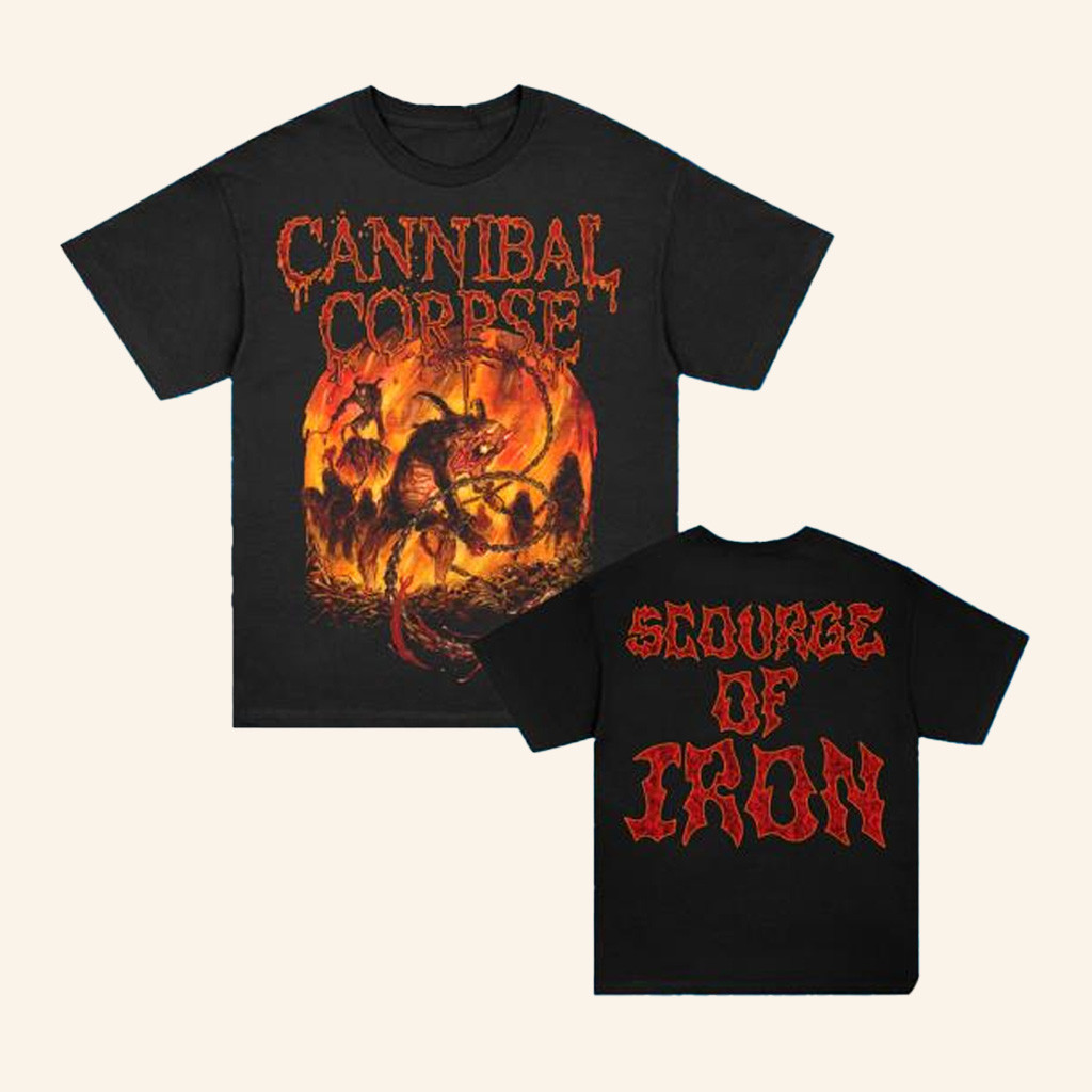 Cannibal Corpse Merch Scourge Of Iron T-Shirt Gifts For Papa Cannibal Corpse Merch Scourge Of Iron T-Shirt Gifts For Papa