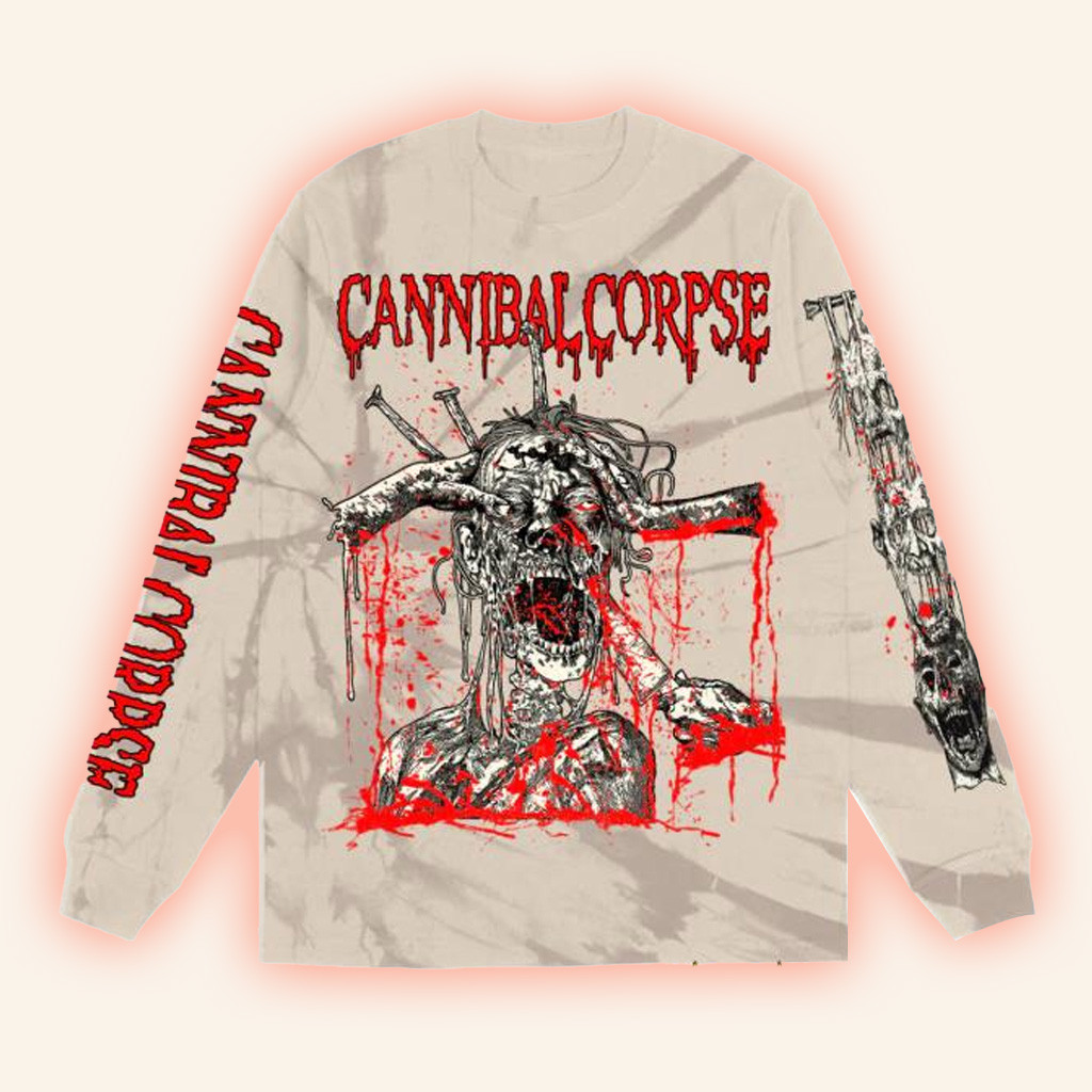 Cannibal Corpse Merch Stabbing Undead Long Sleeve Shirt Gifts For Fans
