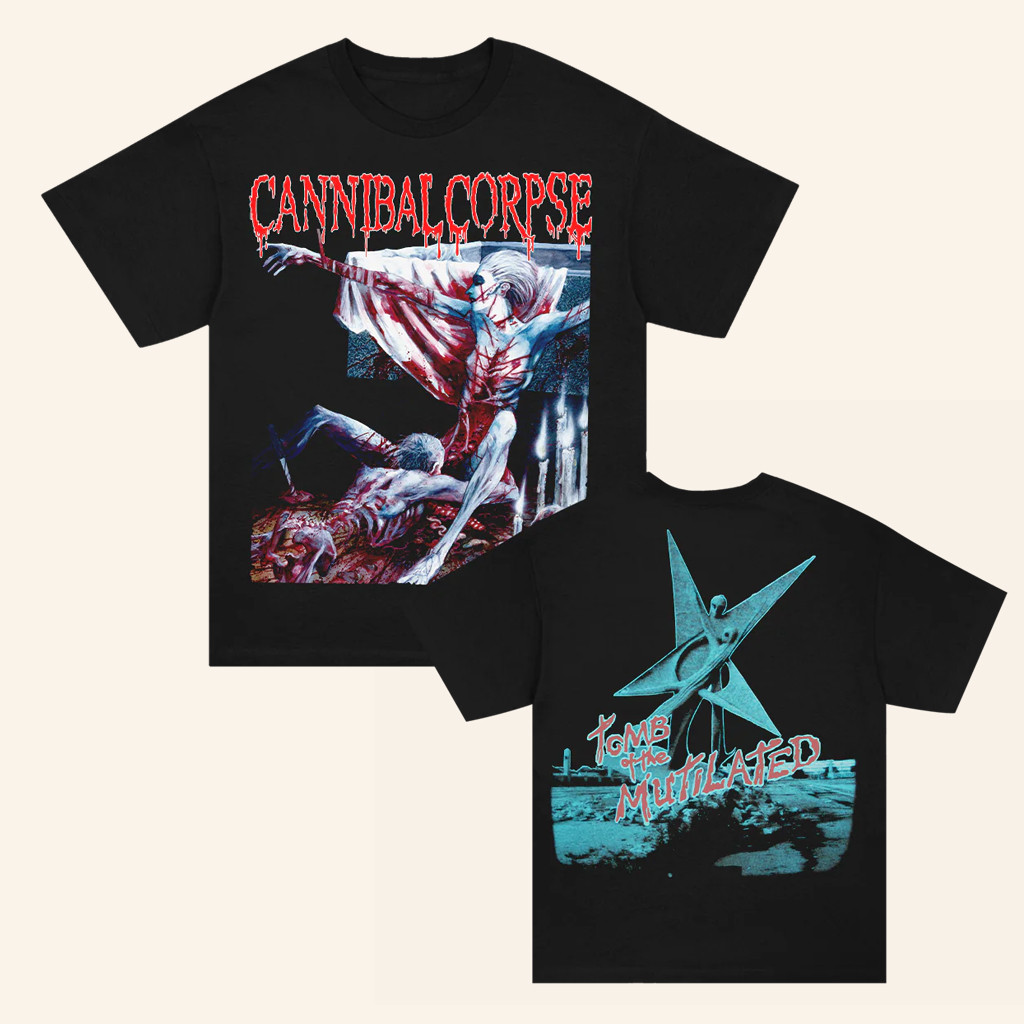 Cannibal Corpse Merch Tomb Of The Mutilated T-Shirt Black Gifts For Music Enthusiasts
