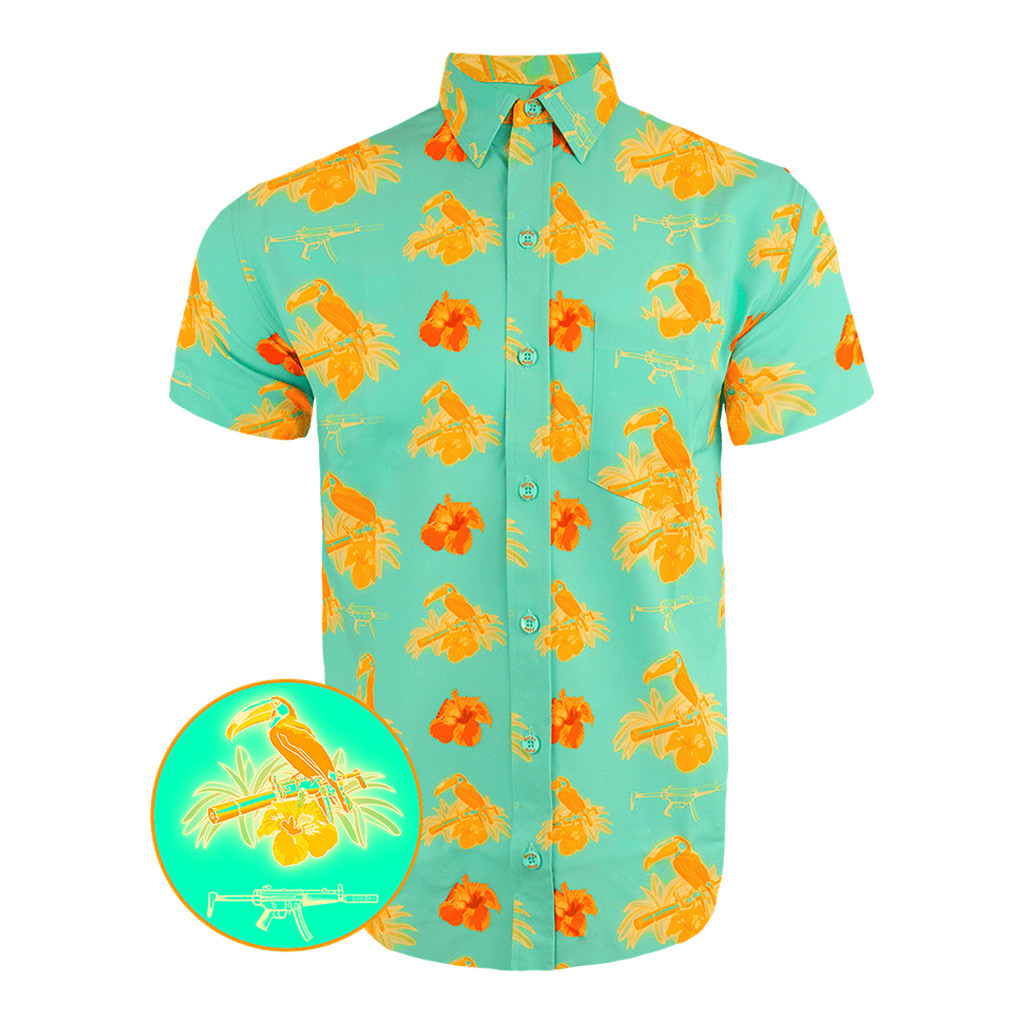 Cans And Toucans Mint Button Down Shirt Outdoor Hawaiian Tactical Shirt Gifts For Friends Cans And Toucans Mint Button Down Shirt Outdoor Hawaiian Tactical Shirt Gifts For Friends