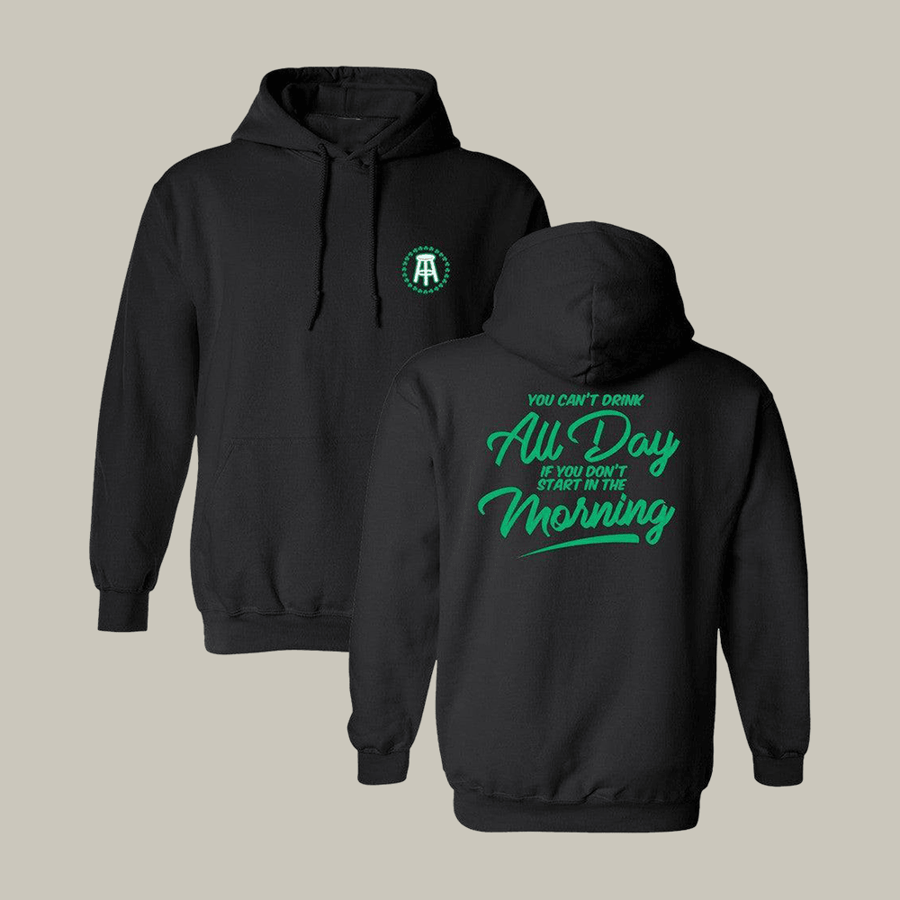 Can't Drink All Day Barstool Sport Hoodie Saint Patrick's Day 2026 Clothing Gift Idea