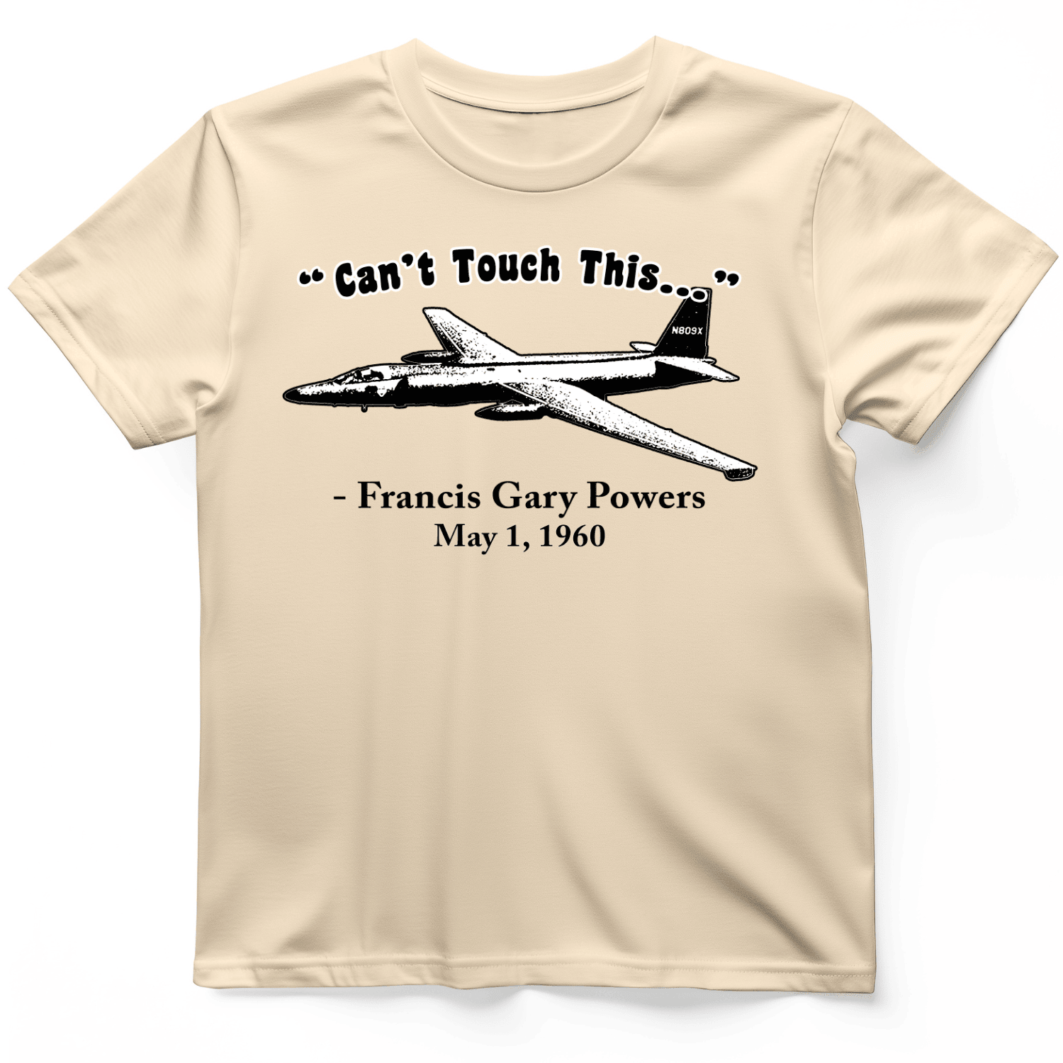 Can't Touch This T-Shirt Plane Graphic Humorous Shirt Cool Gift For Husband