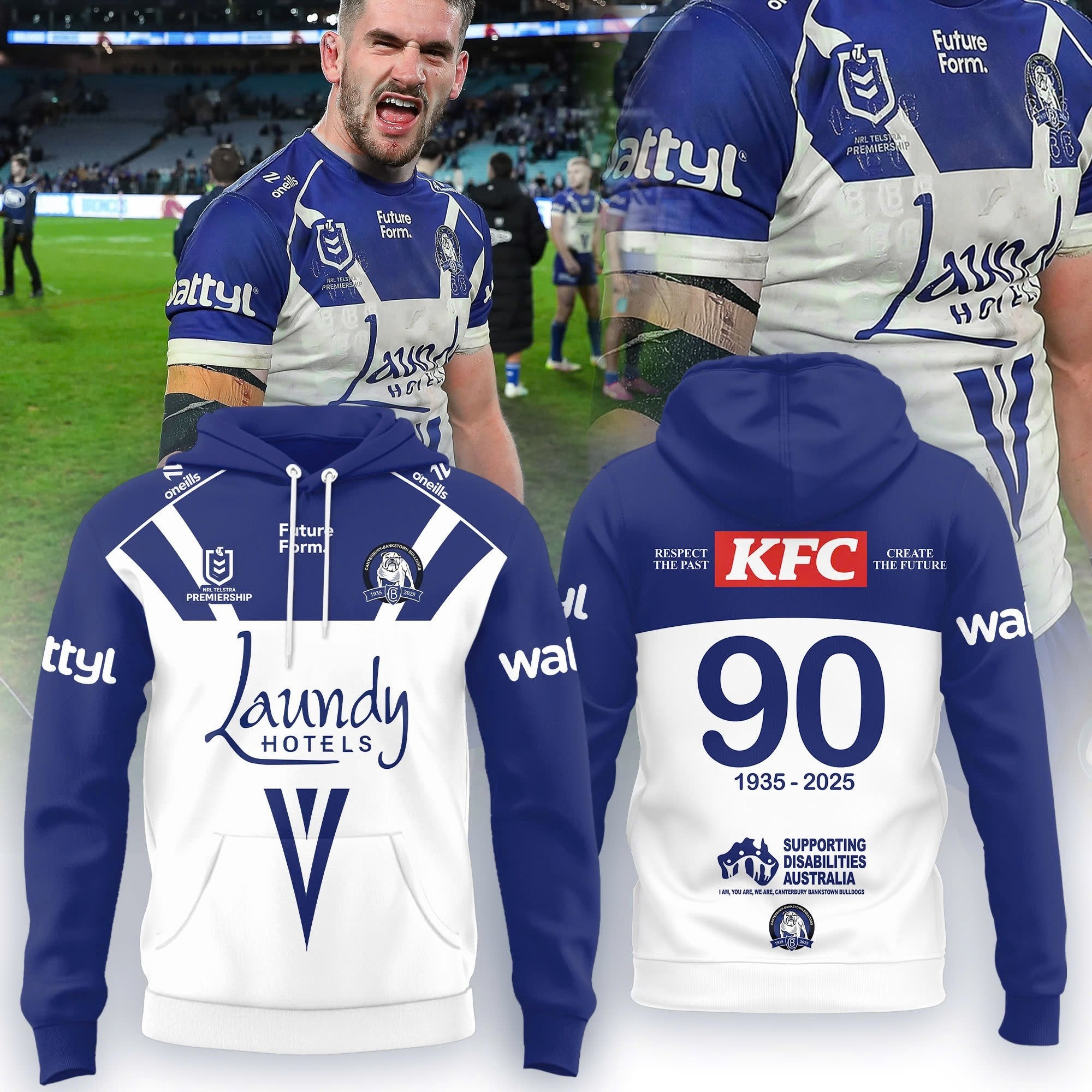 Canterbury Bankstown Bulldogs 2025 Hoodie Gift Ideas For Husband