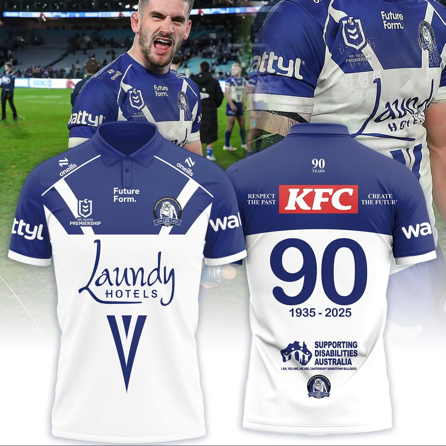 Canterbury Bankstown Bulldogs 2025 Polo Shirt Gift Ideas For Husband