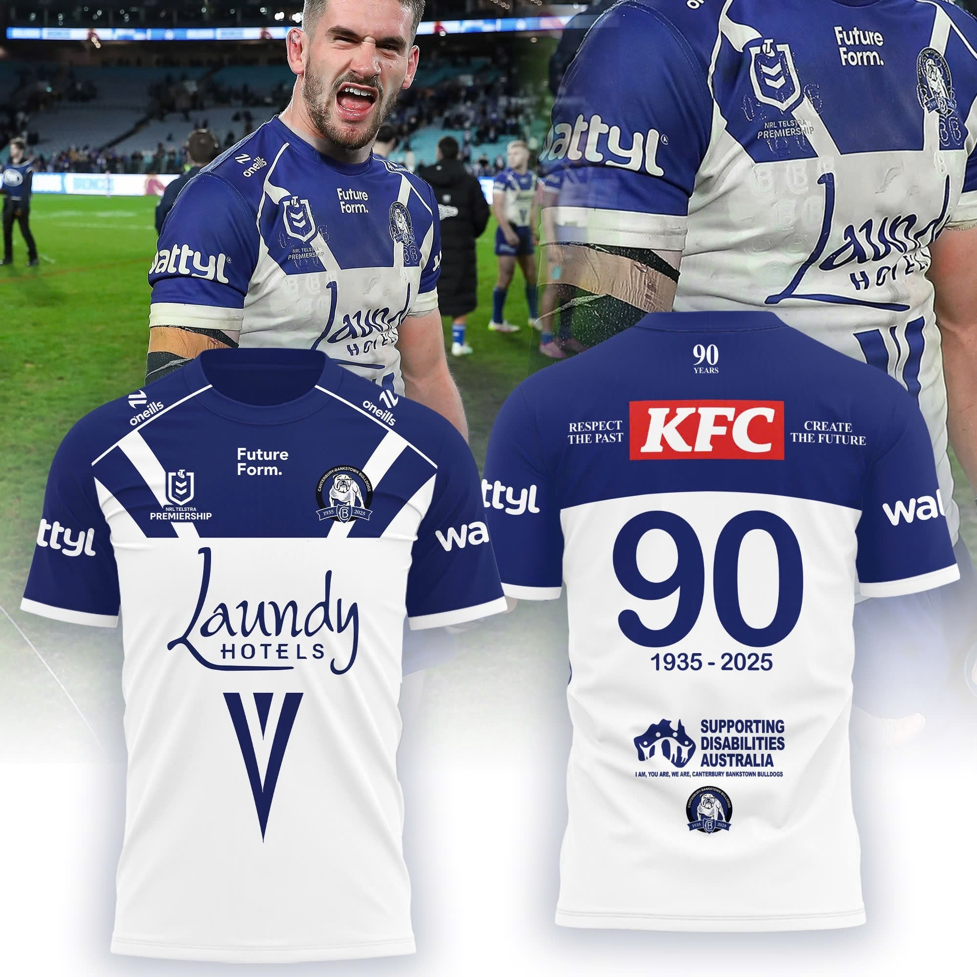 Canterbury Bankstown Bulldogs 2025 T-Shirt Gift Ideas For Husband