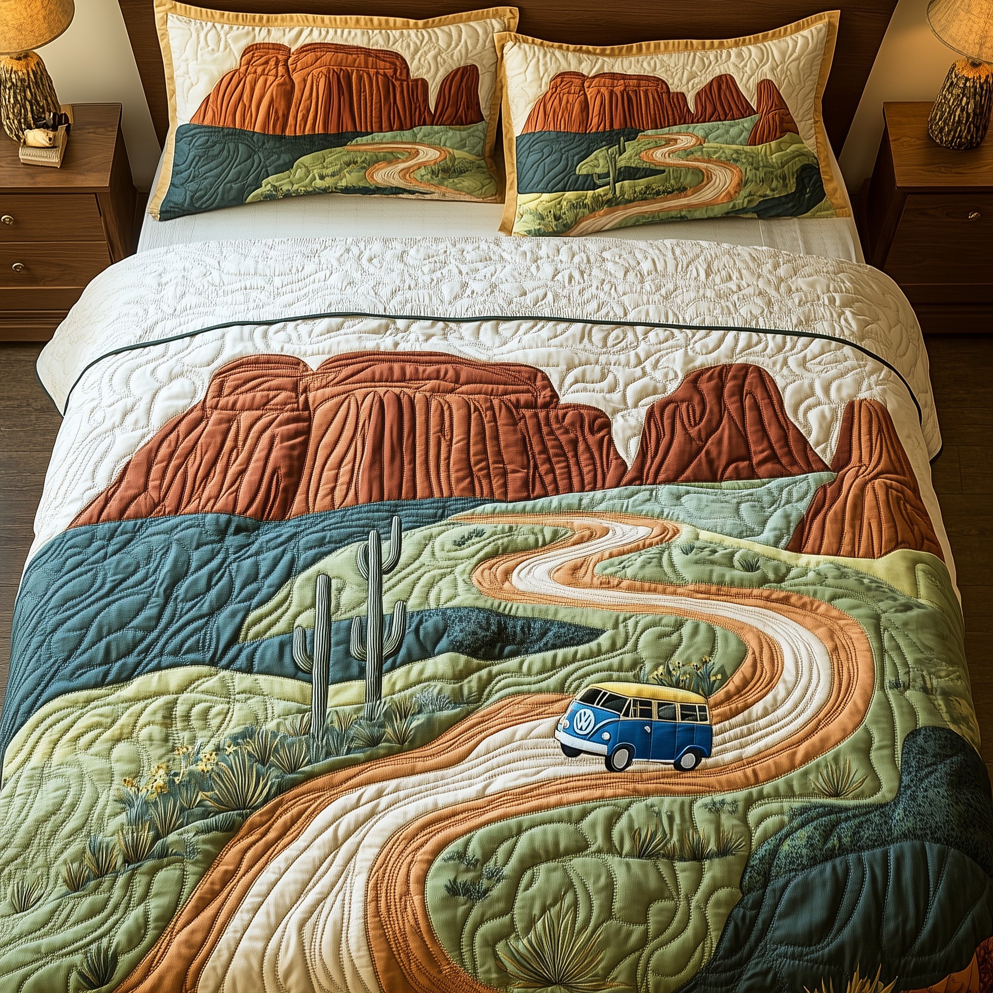 Canyon Adventure Ride Quilted Bedding Set Duvet Cover Merchandise Meaningful Birthday Gifts For Mom