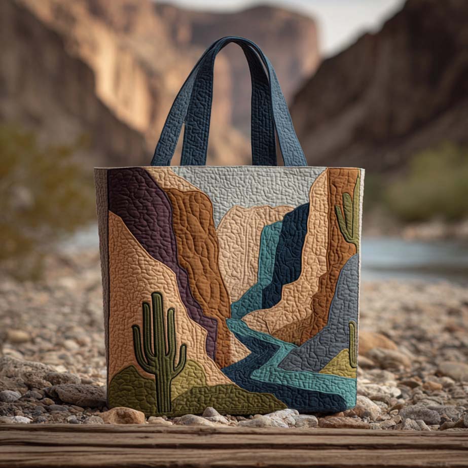 Canyon Blush Quilted Tote Bag Birthday Gifts For Cat Lovers