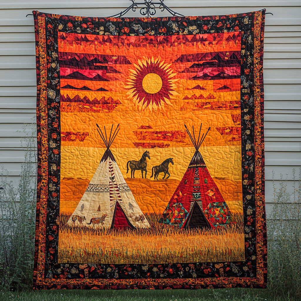 Canyon Dreaming Quilted Blanket Native American Gifts For Her