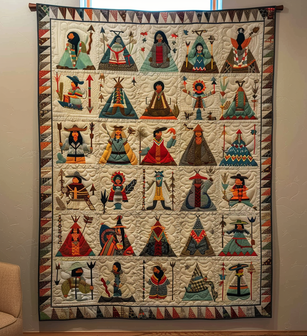 Canyon Dreams Quilted Blanket Native American Gifts For Him